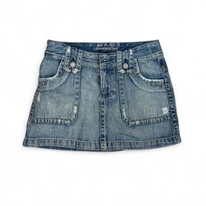 Vintage Y2K denim mini skirt